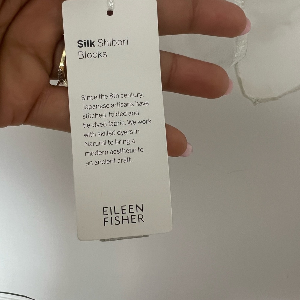 Eileen Fisher Silk Shibori Blocks
